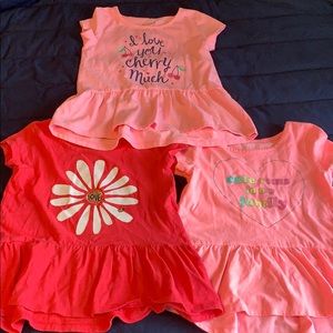 3 5T girls shirt sleeve shirts